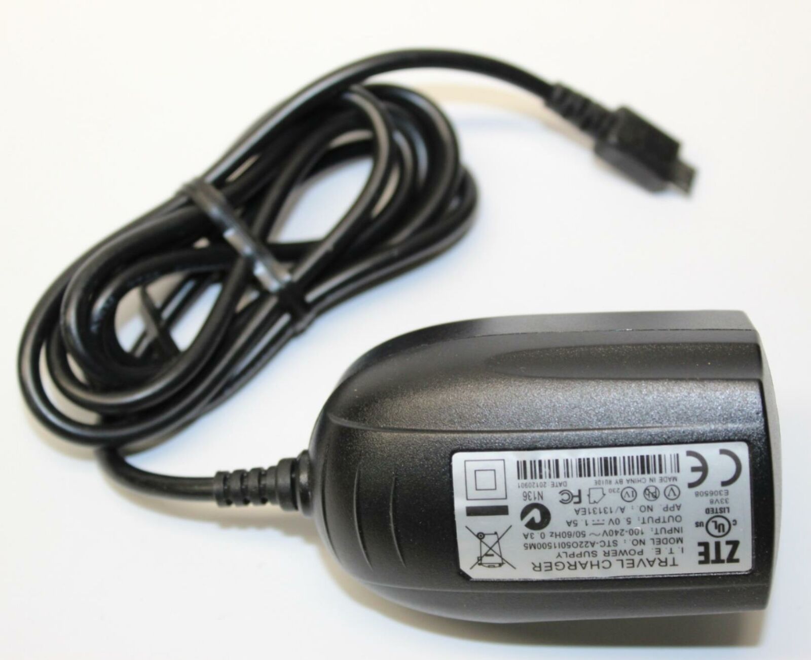 New 5V 1.5A ZTE STC-A22O50I1500M5 Travel Charger Power Supply AC ADAPTER